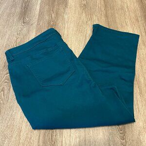 Teal jean Capris